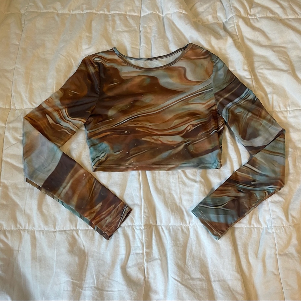 Shein Marble Long-Sleeve🪐